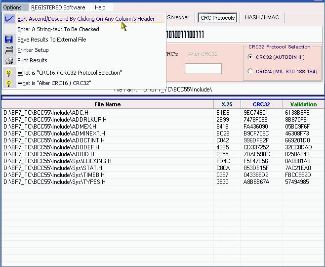 Hex file crc 16 calculator Hex file crc 16 calculator